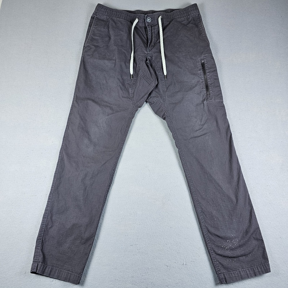 Vuori Ripstop Climber Pants Mens Large Brown Zip Pockets Hiking 5-Pocket Tapered